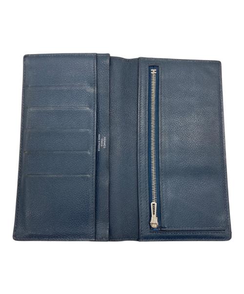 HERMES（エルメス）HERMES (エルメス) 長財布 ネイビーの古着・服飾アイテム