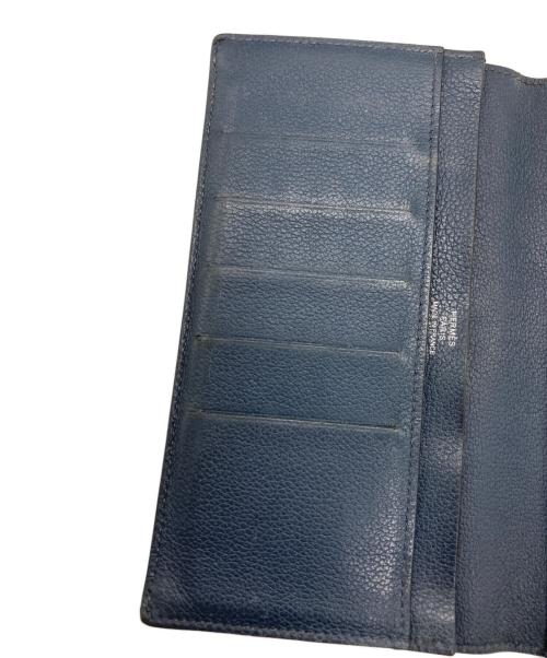 HERMES（エルメス）HERMES (エルメス) 長財布 ネイビーの古着・服飾アイテム