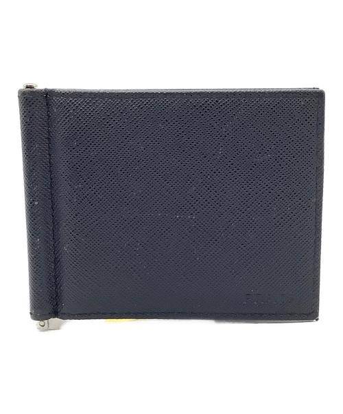 PRADA（プラダ）PRADA (プラダ) マネークリップ ネイビーの古着・服飾アイテム