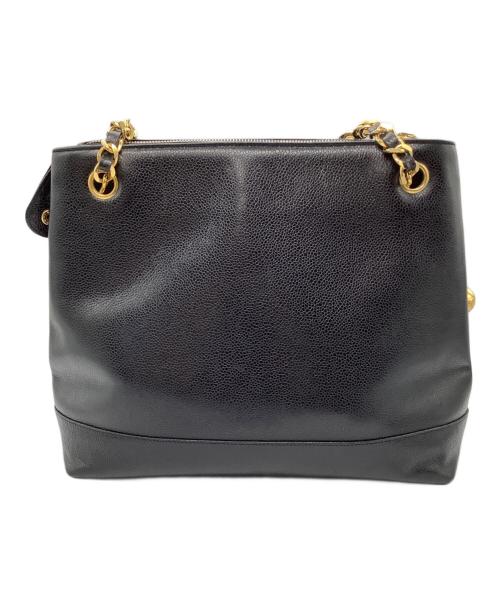 CHANEL（シャネル）CHANEL (シャネル) チェーンショルダートートバッグ ブラックの古着・服飾アイテム