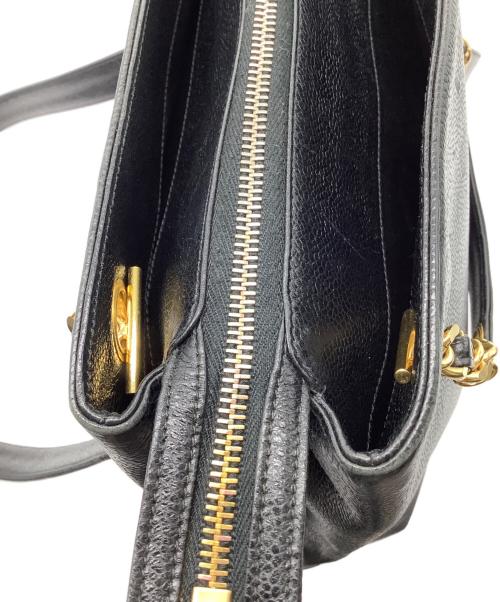 CHANEL（シャネル）CHANEL (シャネル) チェーンショルダートートバッグ ブラックの古着・服飾アイテム