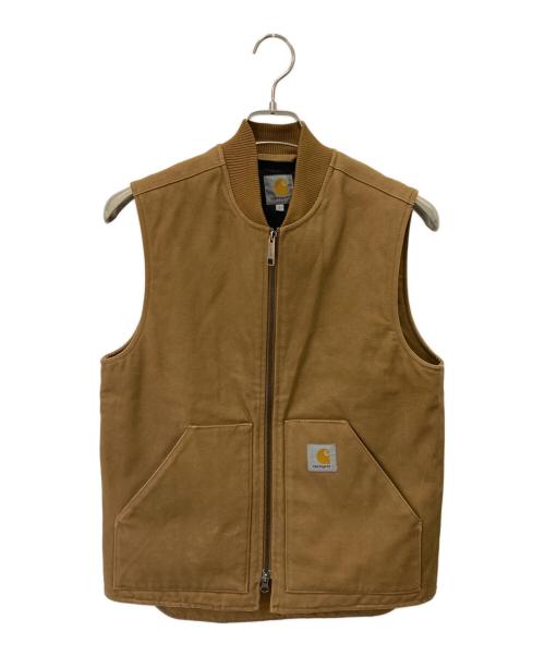 CarHartt（カーハート）CarHartt (カーハート) 中綿ベスト ブラウン サイズ:Sの古着・服飾アイテム
