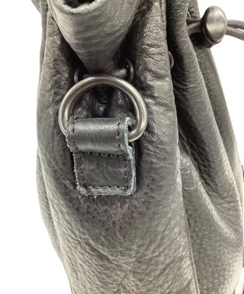 DECADE（ディケイド）DECADE (ディケイド) 巾着ショルダーバッグ ブラックの古着・服飾アイテム