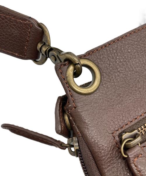 HAMILTON Grandeur（ハミルトン）HAMILTON Grandeur (ハミルトン) レザーショルダーバッグ ブラウンの古着・服飾アイテム