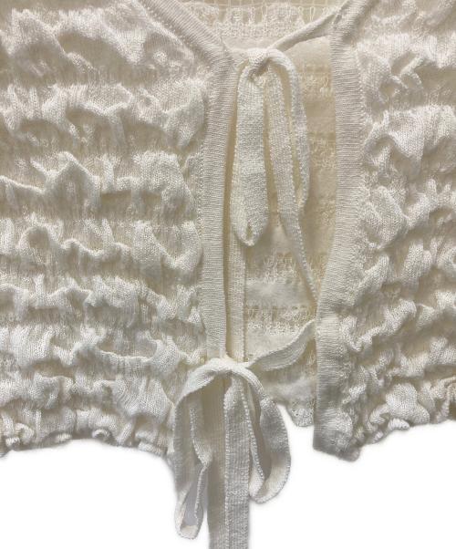 rienda（リエンダ）rienda (リエンダ) カーディガン ホワイト サイズ:Freeの古着・服飾アイテム