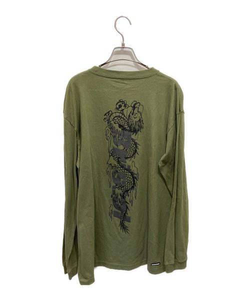 F.C.R.B.（エフシーレアルブリストル）F.C.R.B. (エフシーレアルブリストル) ロングスリーブカットソー オリーブ サイズ:Lの古着・服飾アイテム