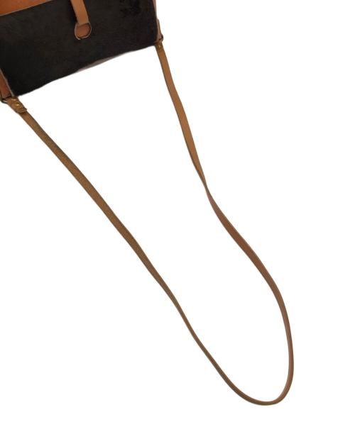 IL BISONTE（イル ビゾンテ）IL BISONTE (イル ビゾンテ) レザーショルダーバッグ ブラウンの古着・服飾アイテム