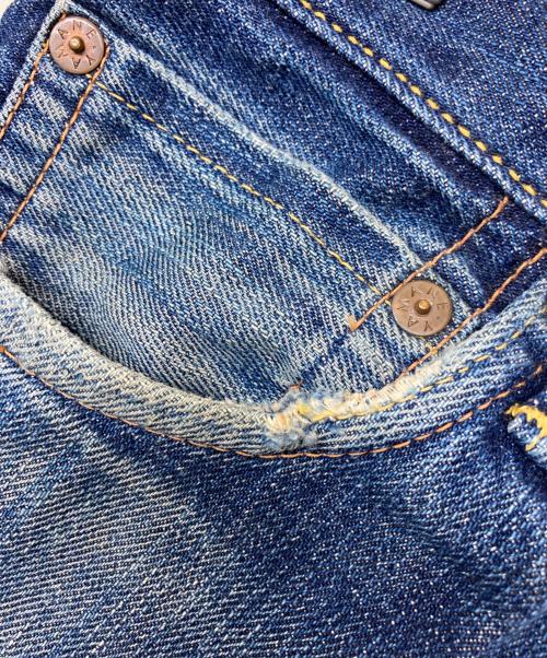 YAMANE（ヤマネ）YAMANE (ヤマネ) カモメデニムパンツ インディゴ サイズ:32×35の古着・服飾アイテム