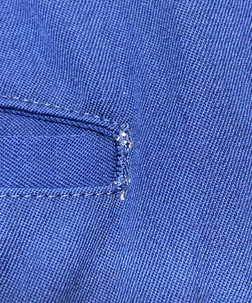 COMME des GARCONS HOMME PLUS（コムデギャルソンオムプリュス）COMME des GARCONS HOMME PLUS (コムデギャルソンオムプリュス) テーパードパンツ ブルー サイズ:Sの古着・服飾アイテム