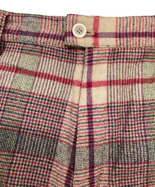 COMME des GARCONS SHIRT（コムデギャルソンシャツ）COMME des GARCONS SHIRT (コムデギャルソンシャツ) ウールパンツ レッド サイズ:Mの古着・服飾アイテム