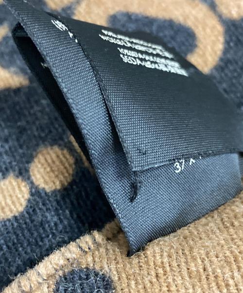 GUCCI（グッチ）GUCCI (グッチ) 大判ストール ブラウン×ブラックの古着・服飾アイテム