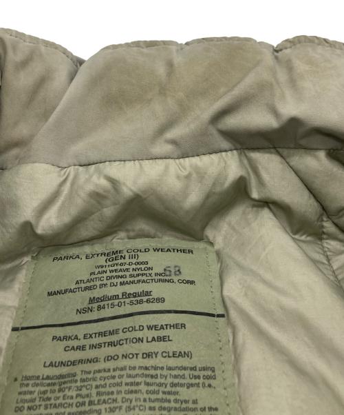 US ARMY（ユーエスアーミー）US ARMY (ユーエスアーミー) PARKA ENTREME COLD WEATHER カーキ サイズ:Medium Regularの古着・服飾アイテム