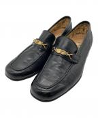 CELINEセリーヌ）の古着「ビットローファー」｜ブラック