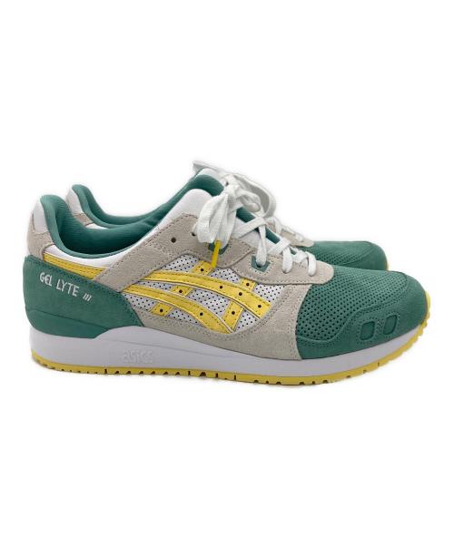 asics（アシックス）asics (アシックス) スポーツスタイルシューズ グリーン×ホワイト×イエロー サイズ:29.0cm 未使用品の古着・服飾アイテム