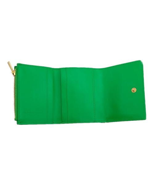 BOTTEGA VENETA（ボッテガベネタ）BOTTEGA VENETA (ボッテガベネタ) 3つ折り財布 グリーンの古着・服飾アイテム