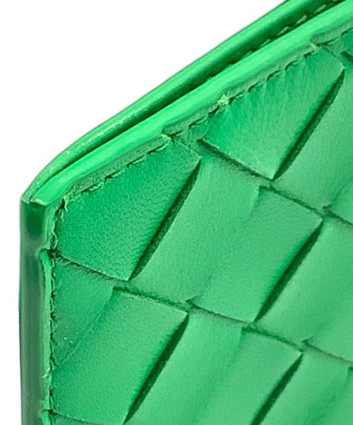 BOTTEGA VENETA（ボッテガベネタ）BOTTEGA VENETA (ボッテガベネタ) 3つ折り財布 グリーンの古着・服飾アイテム