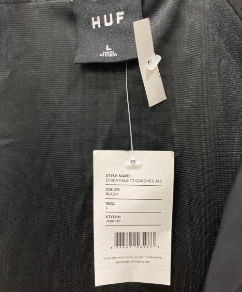 HUF（ハフ）HUF (ハフ) コーチジャケット ブラック サイズ:Lの古着・服飾アイテム