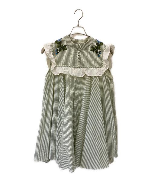 Sister Jane（シスタージェーン）Sister Jane (シスタージェーン) ノースリーブ・キャミソールワンピース グリーン サイズ:Sの古着・服飾アイテム