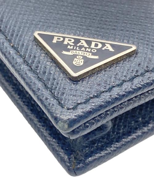 PRADA（プラダ）PRADA (プラダ) カードケース ネイビーの古着・服飾アイテム