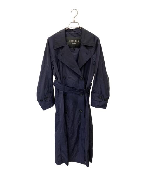 WEEKEND Max Mara（ウィークエンド マックスマーラ）WEEKEND Max Mara (ウィークエンド マックスマーラ) 撥水トレンチコート ネイビー サイズ:36の古着・服飾アイテム