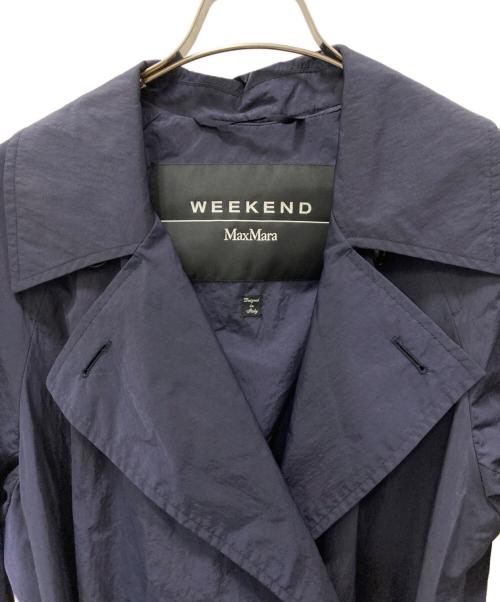 WEEKEND Max Mara（ウィークエンド マックスマーラ）WEEKEND Max Mara (ウィークエンド マックスマーラ) 撥水トレンチコート ネイビー サイズ:36の古着・服飾アイテム