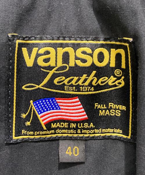 VANSON（バンソン）VANSON (バンソン) Doulbe Riders Jacket Type 2 ブラック サイズ:40の古着・服飾アイテム