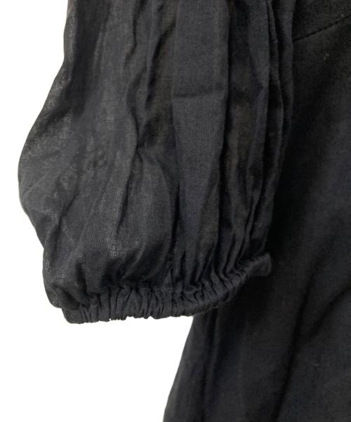 ne quittez pas（ヌキテパ）ne quittez pas (ヌキテパ) 半袖ワンピース ブラック サイズ:記載なしの古着・服飾アイテム