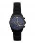 EMPORIO ARMANI (エンポリオアルマーニ) クロノグラフ ネイビー：8000円