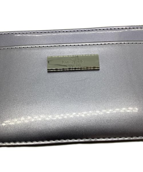 Kate Spade（ケイトスペード）Kate Spade (ケイトスペード) スリムカードケース パープルの古着・服飾アイテム