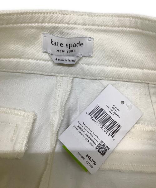 Kate Spade（ケイトスペード）Kate Spade (ケイトスペード) セーラーデニムパンツ ホワイト サイズ:4の古着・服飾アイテム