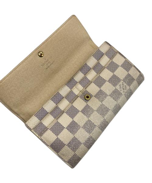 LOUIS VUITTON（ルイ ヴィトン）LOUIS VUITTON (ルイ ヴィトン) ダミエ・アズール ポルトフォイユ・サラ ホワイトの古着・服飾アイテム