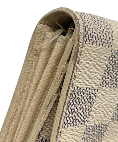 LOUIS VUITTON（ルイ ヴィトン）LOUIS VUITTON (ルイ ヴィトン) ダミエ・アズール ポルトフォイユ・サラ ホワイトの古着・服飾アイテム