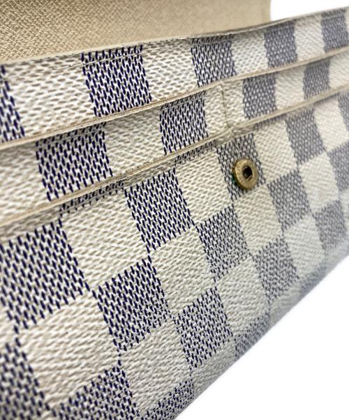 LOUIS VUITTON（ルイ ヴィトン）LOUIS VUITTON (ルイ ヴィトン) ダミエ・アズール ポルトフォイユ・サラ ホワイトの古着・服飾アイテム
