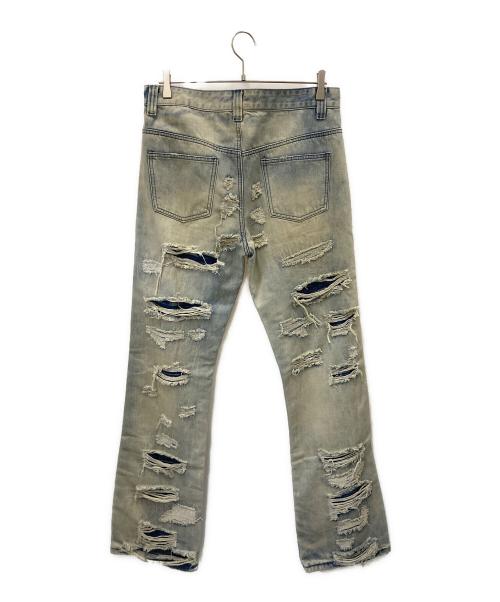 Jaded London（ジェイデッドロンドン）Jaded London (ジェイデッドロンドン) ダメージ加工デニムパンツ ブルー サイズ:W32の古着・服飾アイテム