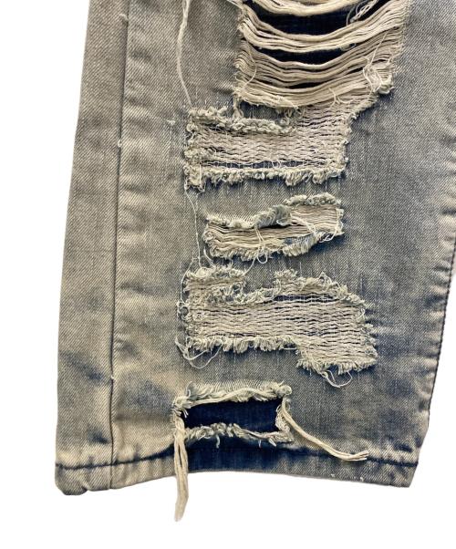 Jaded London（ジェイデッドロンドン）Jaded London (ジェイデッドロンドン) ダメージ加工デニムパンツ ブルー サイズ:W32の古着・服飾アイテム