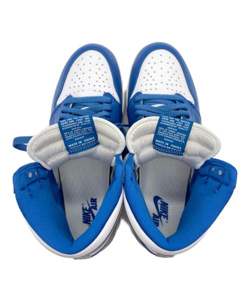 NIKE（ナイキ）NIKE (ナイキ) AIR JORDAN 1 RETRO ホワイト×ブルー サイズ:cm28の古着・服飾アイテム