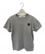 PLAY COMME des GARCONSプレイコムデギャルソン）の古着「半袖カットソー」｜グレー