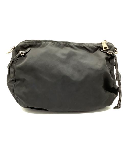 PRADA（プラダ）PRADA (プラダ) ナイロンショルダーバッグ ブラックの古着・服飾アイテム