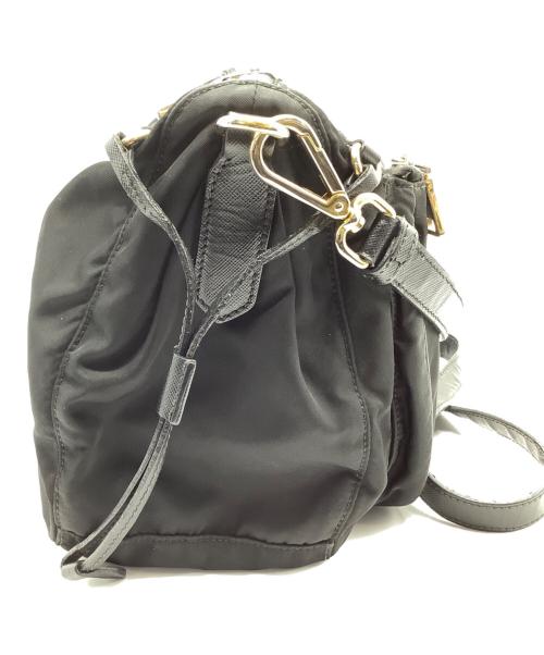 PRADA（プラダ）PRADA (プラダ) ナイロンショルダーバッグ ブラックの古着・服飾アイテム