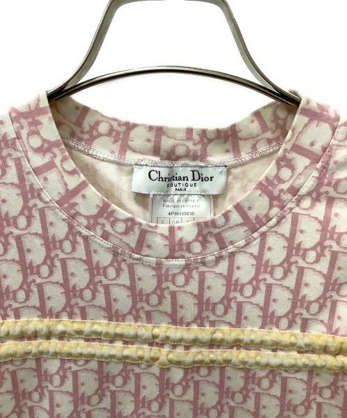 Christian Dior（クリスチャン ディオール）Christian Dior (クリスチャン ディオール) ノースリーブカットソー ピンク サイズ:38の古着・服飾アイテム