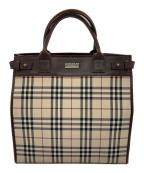 BURBERRYバーバリー）の古着「トートバッグ」｜ベージュ×ブラウン