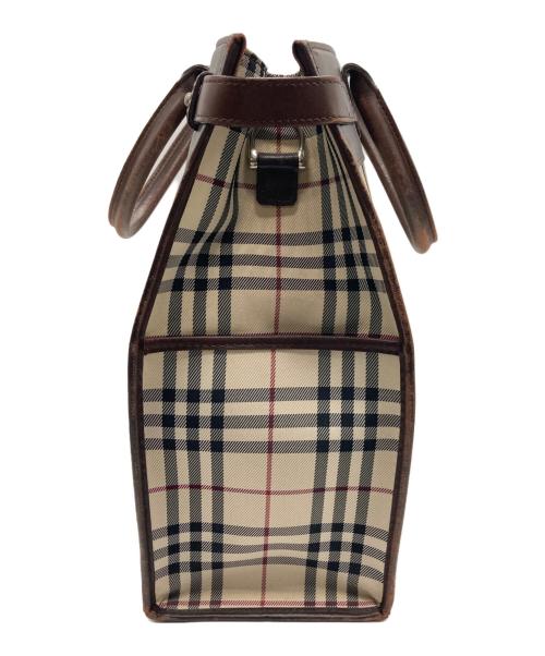 BURBERRY（バーバリー）BURBERRY (バーバリー) トートバッグ ベージュ×ブラウンの古着・服飾アイテム