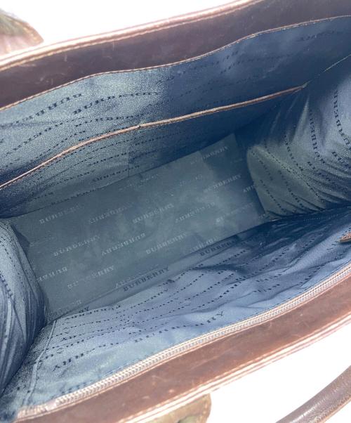 BURBERRY（バーバリー）BURBERRY (バーバリー) トートバッグ ベージュ×ブラウンの古着・服飾アイテム