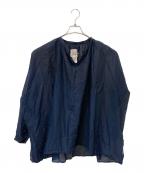 HANNOHWESSEL・）の古着「長袖ブラウス」｜ネイビー