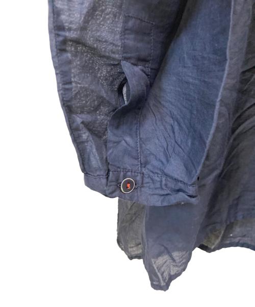 HANNOHWESSEL（・）HANNOHWESSEL (・) 長袖ブラウス ネイビー サイズ:40の古着・服飾アイテム