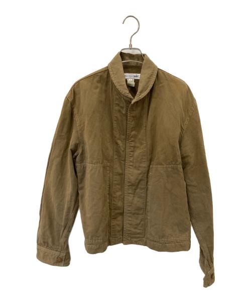 COMME des GARCONS SHIRT（コムデギャルソンシャツ）COMME des GARCONS SHIRT (コムデギャルソンシャツ) ラウンドカラーシャツジャケット ブラウン サイズ:Sの古着・服飾アイテム