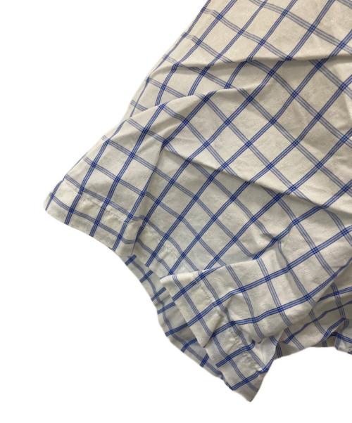 COMME des GARCONS SHIRT（コムデギャルソンシャツ）COMME des GARCONS SHIRT (コムデギャルソンシャツ) 半袖シャツ ホワイト×ブルー サイズ:Mの古着・服飾アイテム