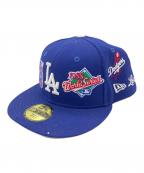 New Eraニューエラ）の古着「キャップ　ドジャース/75TH WORLD SERIES」｜ブルー