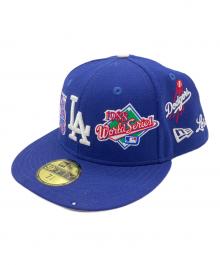 New Era（ニューエラ）の古着「キャップ　ドジャース/75TH WORLD SERIES」｜ブルー