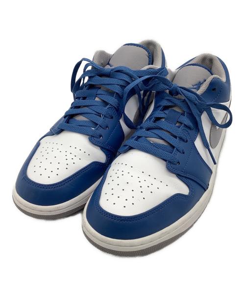 NIKE（ナイキ）NIKE (ナイキ) AIR JORDAN 1 LOW ホワイト×ブルー サイズ:28.0㎝の古着・服飾アイテム